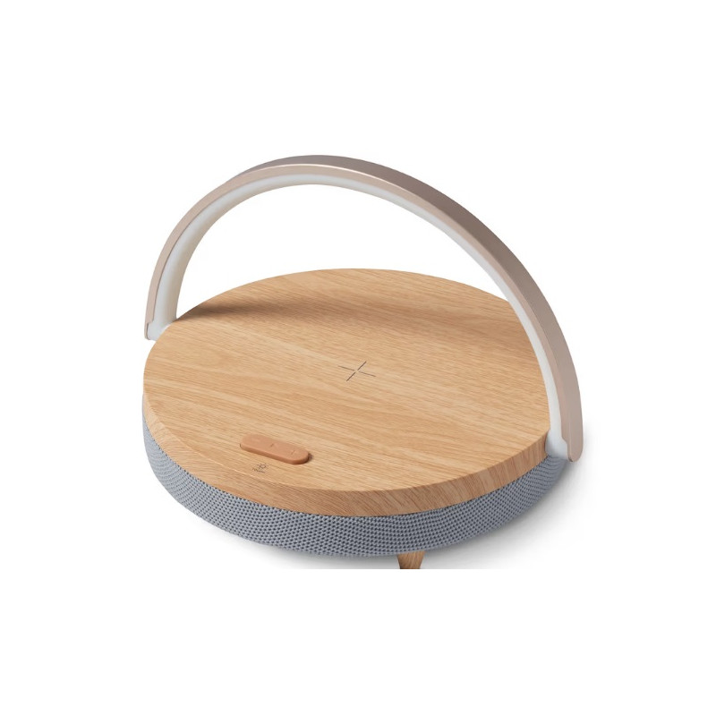 اسپیکر بلوتوث با شارژر بی‌سیم و چراغ خواب چیبو