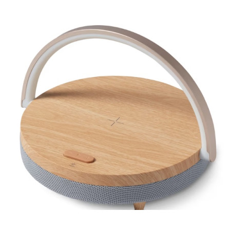 اسپیکر بلوتوث با شارژر بی‌سیم و چراغ خواب چیبو