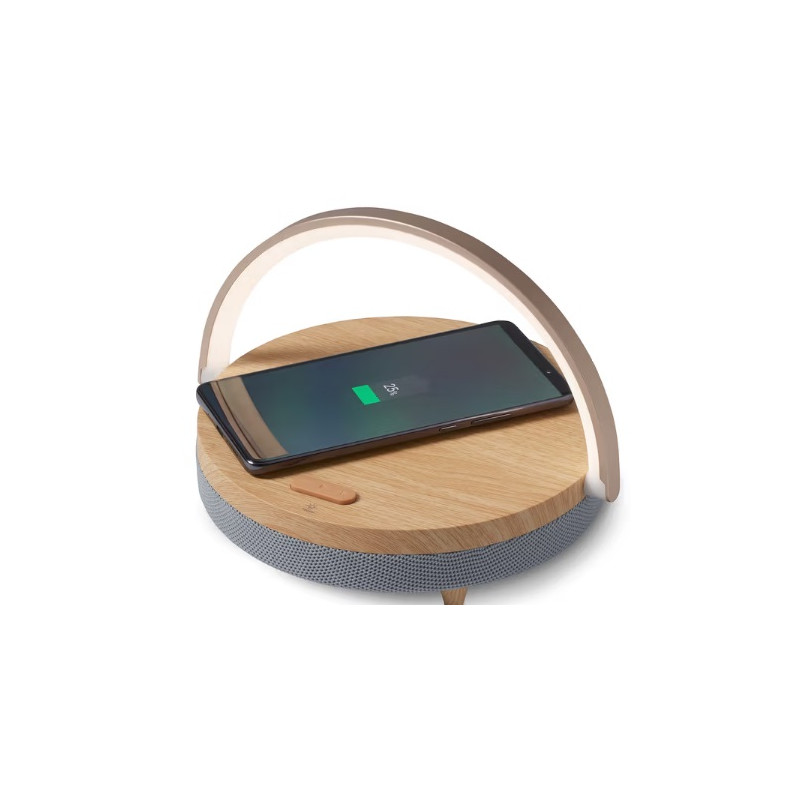 اسپیکر بلوتوث با شارژر بی‌سیم و چراغ خواب چیبو