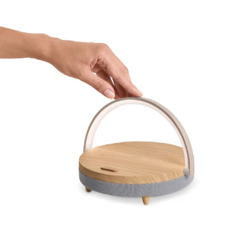 اسپیکر بلوتوث با شارژر بی‌سیم و چراغ خواب چیبو