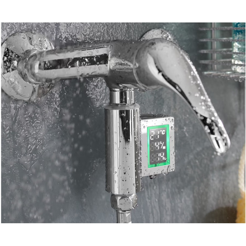 نشانگر LED دما و مصرف آب چیبو