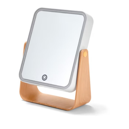 آینه میکاپ لمسی دوطرفه با نور LED چیبو