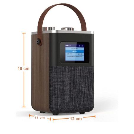 رادیو اسپیکر حرفه ای بدنه چوبی مدل retro-desing چیبو