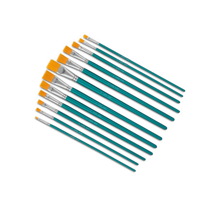 مجموعه 12 عددی قلم مو تخت کرلاندو | فروشگاه اینترنتی همپل لند