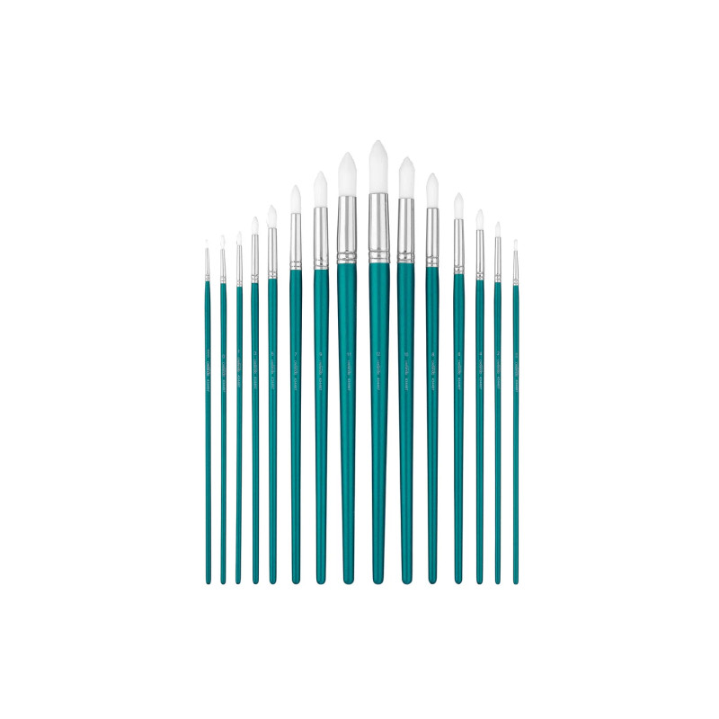 مجموعه 15 عددی قلم مو گرد کرلاندو | فروشگاه اینترنتی همپل لند