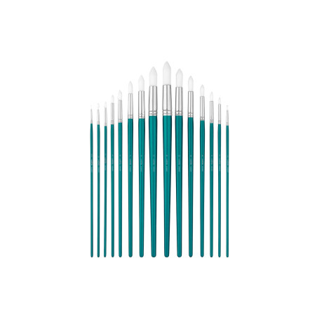 مجموعه 15 عددی قلم مو گرد کرلاندو | فروشگاه اینترنتی همپل لند