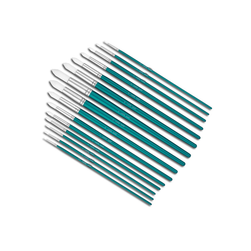 مجموعه 15 عددی قلم مو گرد کرلاندو | فروشگاه اینترنتی همپل لند