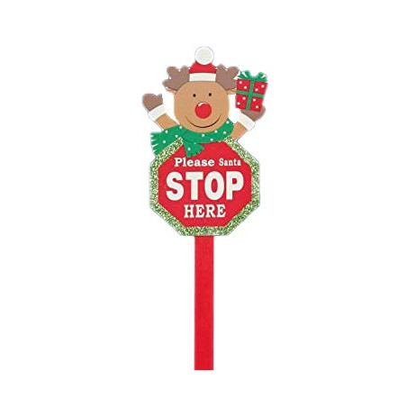 تابلو چوبی santa STOP here ملینرا | Premier