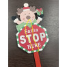 تابلو چوبی santa STOP here پریمیر