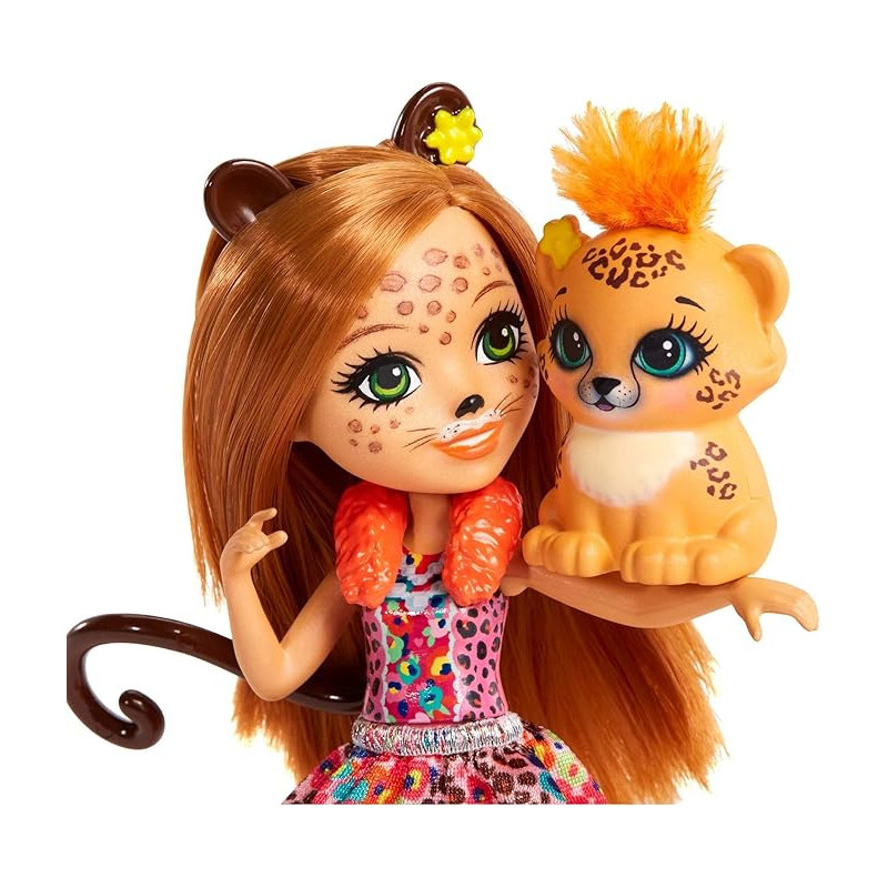 عروسک Enchantimals مدل Cherish Cheetah متل | فروشگاه اینترنتی همپل لند