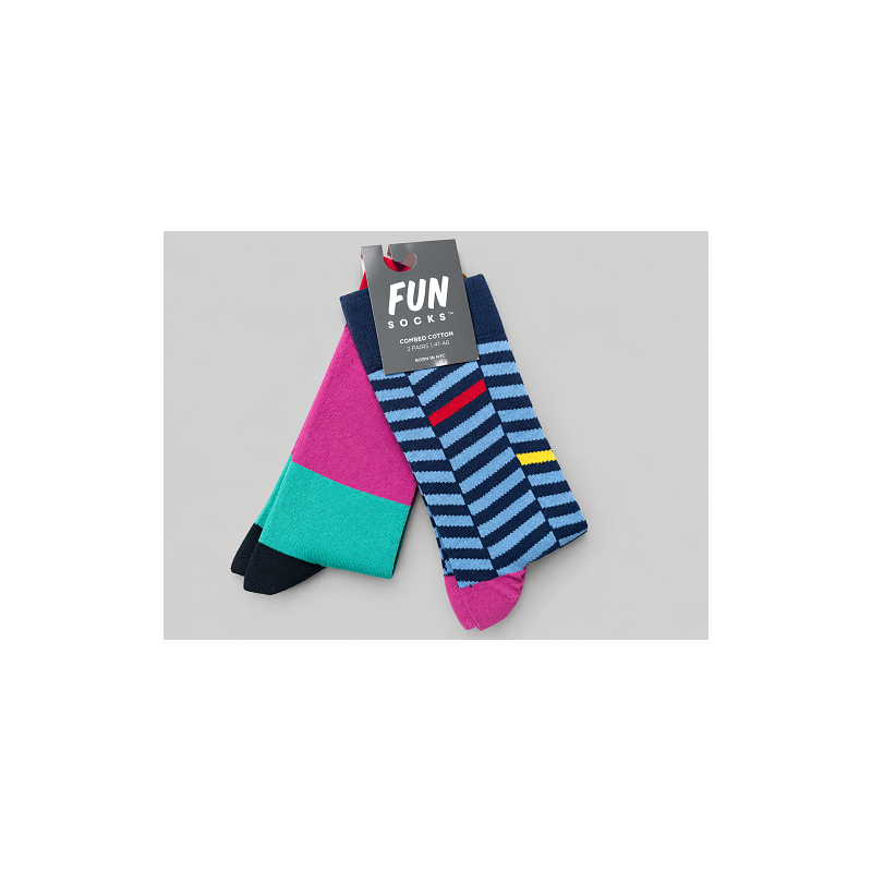 پک 2 جفتی جوراب ساق بلند فان | fun